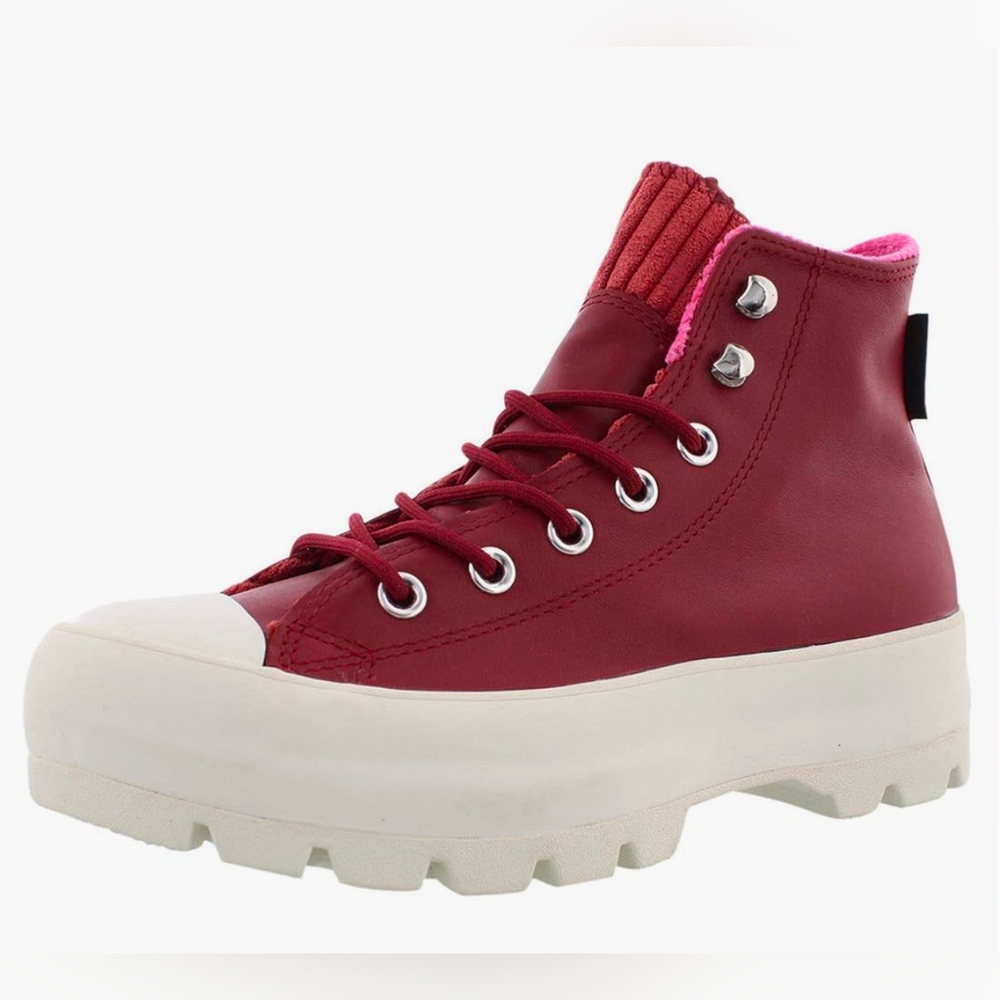 Sould out! Chuck Taylor All Star Lugged Winter Sneakers, Brick, Red, 6 Med